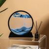 3D Moving Sand Art Round Liquid Hourglass-DECORIZE