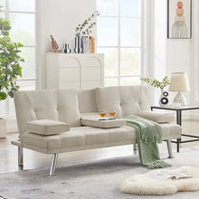  Convertible Folding Sofa with Armrest-DECORIZE