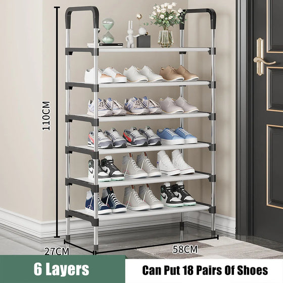 Simple Shoe Rack Metal Shoe Shelf-DECORIZE