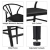 Black dinning table chairs-DECORIZE