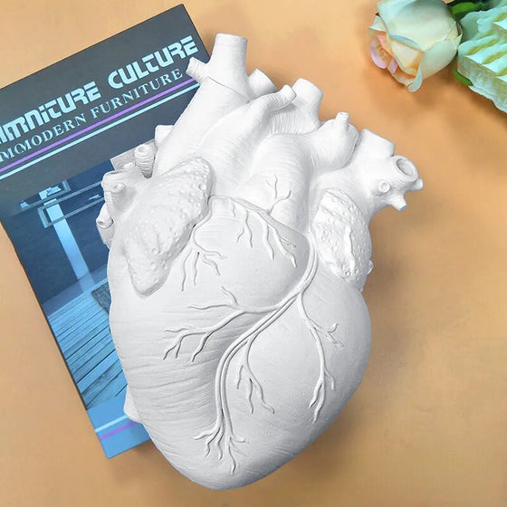 Heart-shaped vase resin vase-DECORIZE