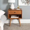 Mid Century Modern Wood Nightstand Side Table-DECORIZE