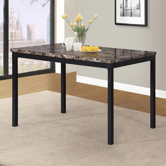 Faux Marble Top Tining Table Set-DECORIZE