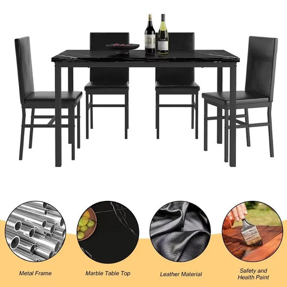 5 Piece Dining Table Set-DECORIZE