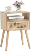 Century Modern Nightstand with Drawer-DECORIZE