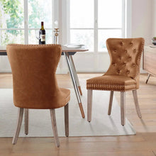  Dining Chairs PU Leather Chairs-DECORIZE