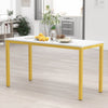 Home Kitchen Dining Table with Gold Frame-DECORIZE