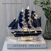 Wooden Sailboat Crafts Nautical Decoration-DECORIZE