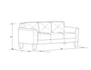 Lifestyle Solutions Taryn Curved Arms Sofa-DECORIZE